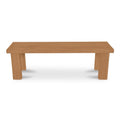 Marina Outdoor Dining Bench Natural