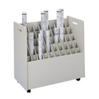 Safco Products 50 Compartment Mobile Roll File Cart-2 3/4'' Squares-Grandstand Design-Organize & Access Easily-Sturdy Material-4