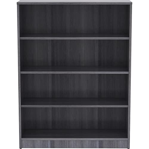 Lorell Weathered Charcoal Laminate Bookcase 48"x36"