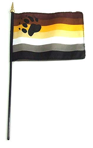 Gaysentials Stick Flag, Leather, 4 X 6, 0.60 Ounce
