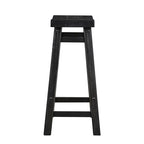 Boraam Sonoma Backless Saddle Kitchen Counter Stool - Black Charcoal