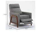 Comfort Pointe Veneto Push Back Recliner 8023PF-27 Performance Fabric Ashen Gray