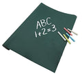 YAJNAS Vinyl Green Chalkboard Wall Sticker 2 X 6.5 Feet | Removable Chalkboard with 5 Chalks, Self-Adhesive Waterproof Blackboar