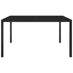 vidaXL Patio Dining Set 7 Piece Garden Outdoor Lawn Yard Terrace Balcony Seat Seating Sitting Dinner Chair and Table Furniture Steel