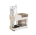 Elunexa Multipurpose Toothbrush Stand Holder Organizer for Bathroom Toothbrush Toothpaste and Daily Essentials Storage