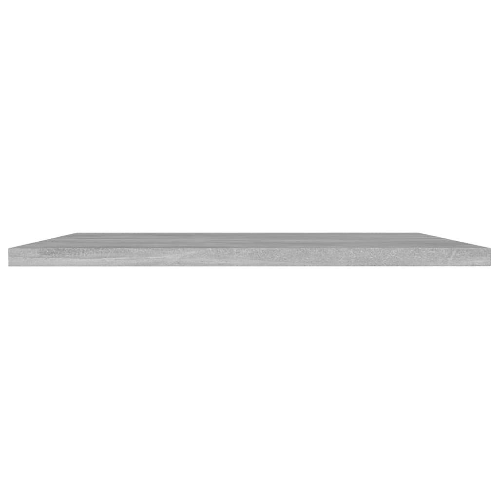 vidaXL Engineered Wood Bookshelf Boards Set of 8, Concrete Gray, Easy to Clean, Multipurpose Furniture Panel, 15.7"x15.7"x0.6"
