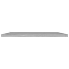 vidaXL Engineered Wood Bookshelf Boards Set of 8, Concrete Gray, Easy to Clean, Multipurpose Furniture Panel, 15.7"x15.7"x0.6"