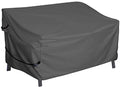 Porch Shield Waterproof Outdoor Bench Sofa Cover - Patio 2 Seater Loveseat Cover 56W X 31D X 33H Inch, Black