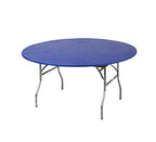 Kwik-Covers 60' Round Fitted Plastic Table Covers, Bundle Of 5 (Royal Blue)