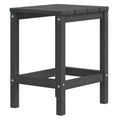 vidaXL Patio Adirondack Table Anthracite 15''x15''x18.1'' HDPE