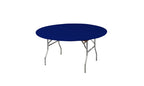 Kwik-Covers 60' Round Fitted Plastic Table Covers, Bundle Of 5 (Navy Blue)