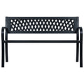 vidaXL Patio Bench Black 47.2'' Steel