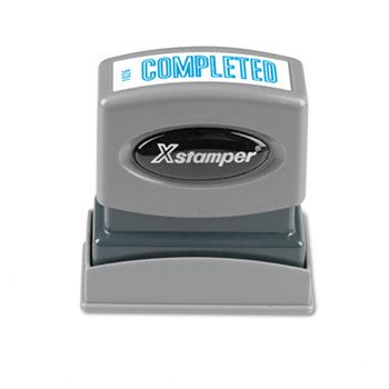 Xstamper Eco-Green One-Color Title Stamp Stamp,Completed,Be 81767 (Pack Of10)