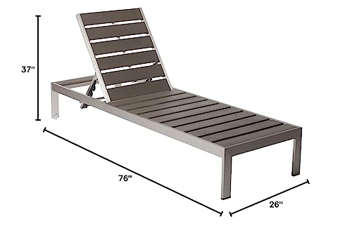 Pangea Home Lngr Gry Joseph Lounger, Gray
