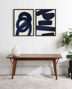Sylvie Japandi 18 Framed Canvas by Rocket Jack