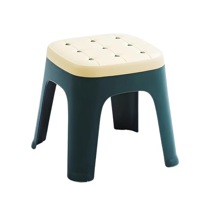 Cyrox Antislip Comfortable Upholstered Plastic Kids Stool & Chair For Office Desk Kids Portable Plastic Stacking Antislip Adul