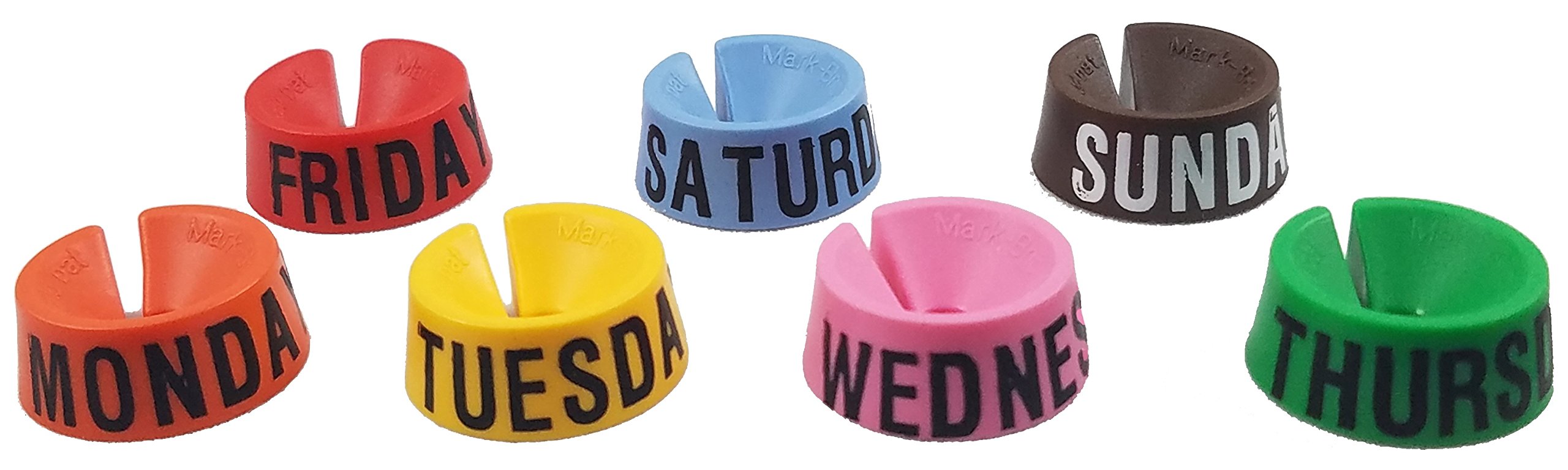 Deluxe Weekly Hanger Markers - Quickly Identify Which Outfit To Wear For Each Day Of The Week