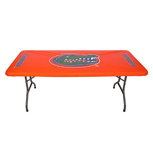 Collegiate Kwik-Covers Rectangle Plastic Table Covers, Bundle Of 2 (University Of Florida, 8')
