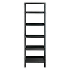 Ergode Contemporary Aaron A-Frame Shelf - 30.1' Width, 12.1' Depth - Solid Wood Frame - 3-Tier Design - 50 lbs Load Capacity - Sleek Black Finish (29553-VV)