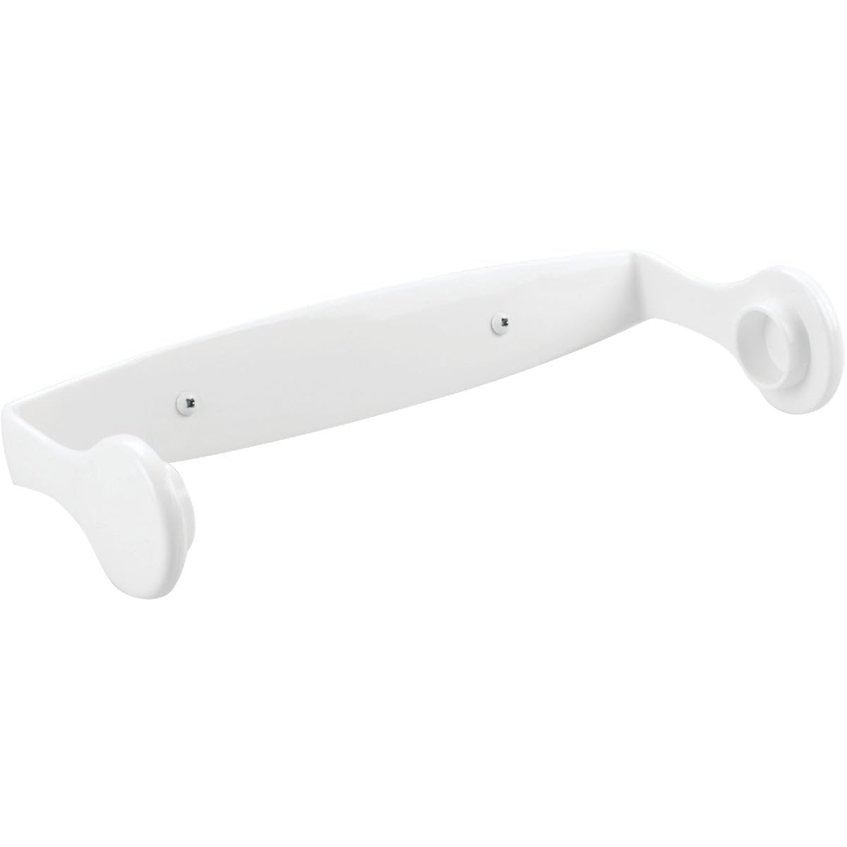 iDesign Clarity BPA-Free Plastic Wall Mount Paper Towel Holder - 11.25 x 2.25 x 4.75, White
