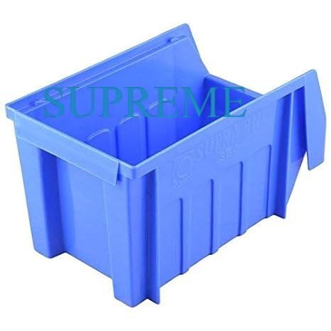 SES QTek SUPREME SB1 Blue Supra Bin Small Storage Box Size (L) 125 x (W) 100 x (H) 60 mm PACK OF 1 P.C.S