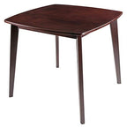 Pauline Dining Table - Elegant Solid Wood Table with Walnut Finish, 34" W x 34" D x 29.33" H, Perfect for Dining Room or Kitchen