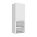 Medicine 32H Single Door Cabinet, 2 Interior Shelves, 2 External Shelves, White