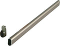 PHILLCO Oval Closet Rod CUSTOM CUT TO SIZE. Up to 94 inches long! Chrome, Satin Nickel, or Dark Bronze. Includes End Caps. (73 -