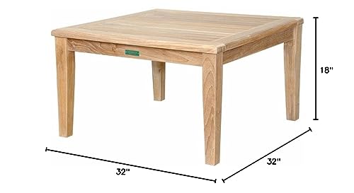 Anderson Teak TB-109 Brianna Square Coffee Table, 32"