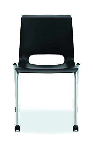 Hon Motivate Guest Chair - Stacking Chair For Office Set Of Two, Onyx (Hmg1)