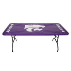 Collegiate Kwik-Covers Rectangle Plastic Table Covers, Bundle Of 2 (Kansas State University, 6')