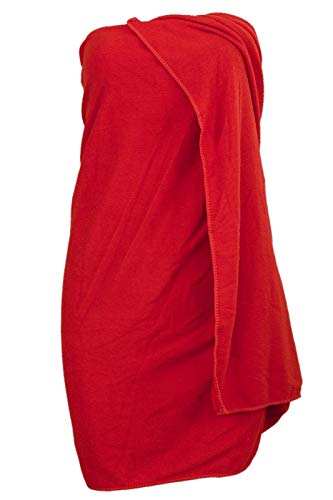 Lavish Street Cotton Bamboo Bath Towels for Home, Hotel & Spa, Super Soft Absorbent Antibacterial, 600 GSM, Full Large Size (Red