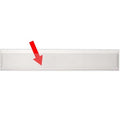 Storesmart - Peel & Stick 1 ' X 6 ' Shelf Tag/Label Holders - 25-Pack - Open Long Side - Spcstb959L-25