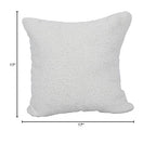 Blazing Needles Square Faux Fur Throw Pillows, 17", Grattan Rice 2 Count