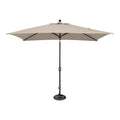 Simplyshade Catalina 120' Octagon Push Button Tilt Umbrella - Black/Beige