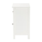 Baxton Studio Lambert Classic and Traditional White Finished Wood 1-Drawer Nightstand