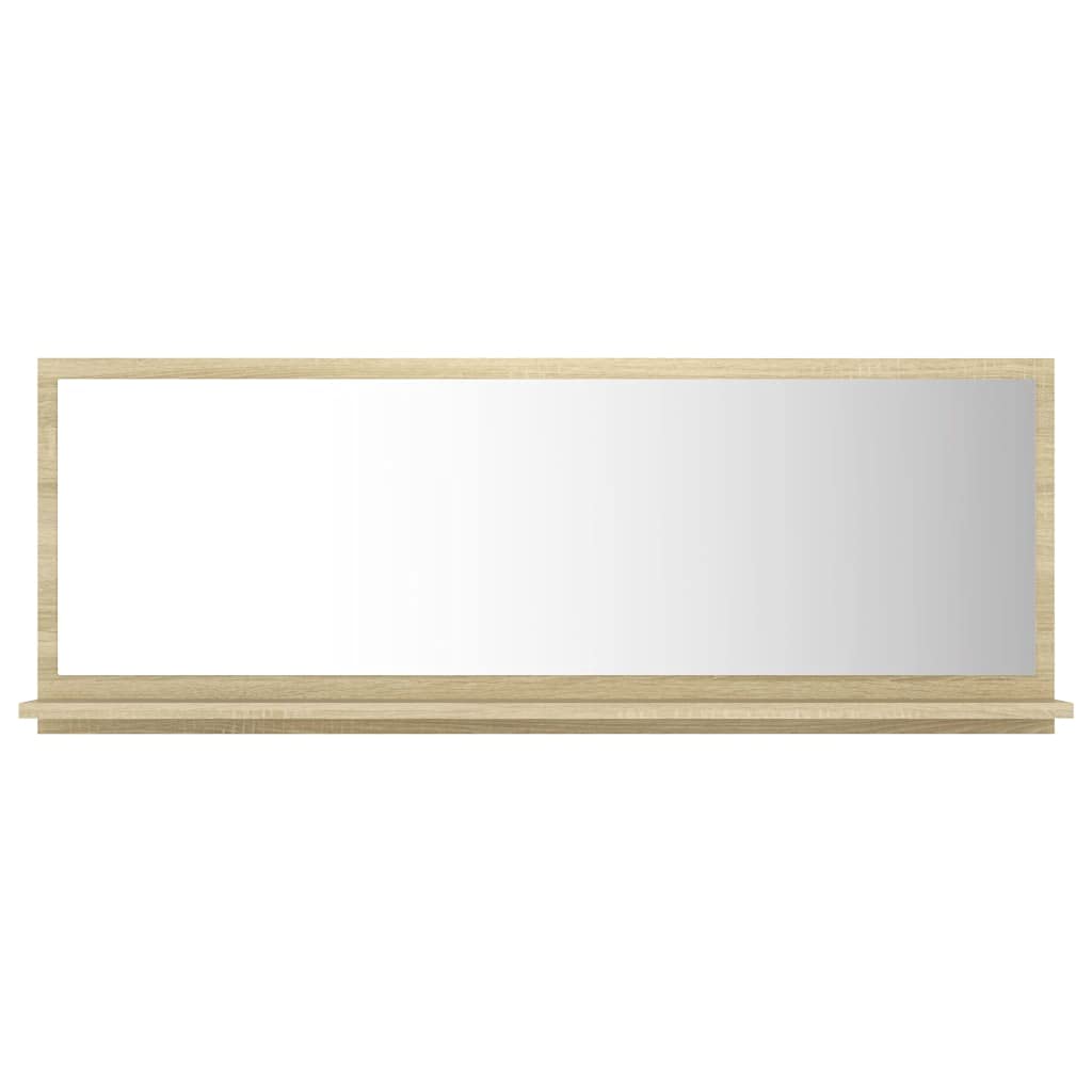Bathroom Mirror White 23.6"x4.1"x14.6" Engineered Wood