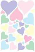 Pastel Heart Wall Stickers Decals/Nursery Wall Decor