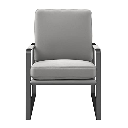 Neos Modern Furniture Accent Chair, Light Gray