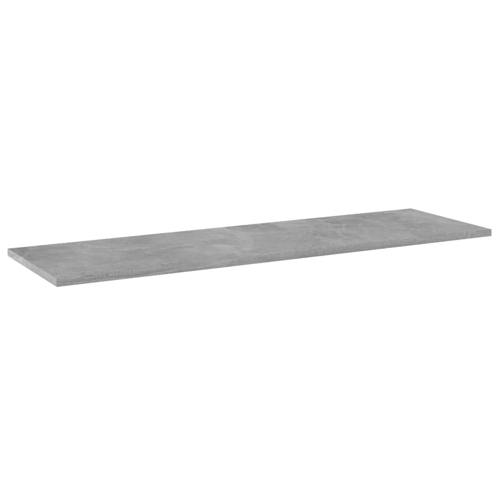 vidaXL Bookshelf Boards - Versatile and Durable Engineered Wood Boards - Concrete Gray - Perfect for Home or Office Storage Solutions