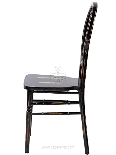 Commercial Seating Products Sandglass Lime Black Wood Chairs, 1-Pack