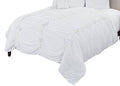 Rizzy Home | BQ4332 | Polyester Quilt | 106"x92" White/Neutral/ Stripe