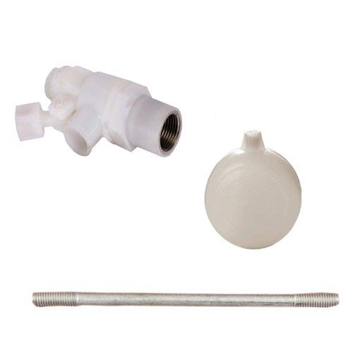 Shruti Water Cooler Ball Cock Set With Female Brass Insert/Float Valve Set, Comes With Ball, Aluminium Road,And Pvc Float Set 1