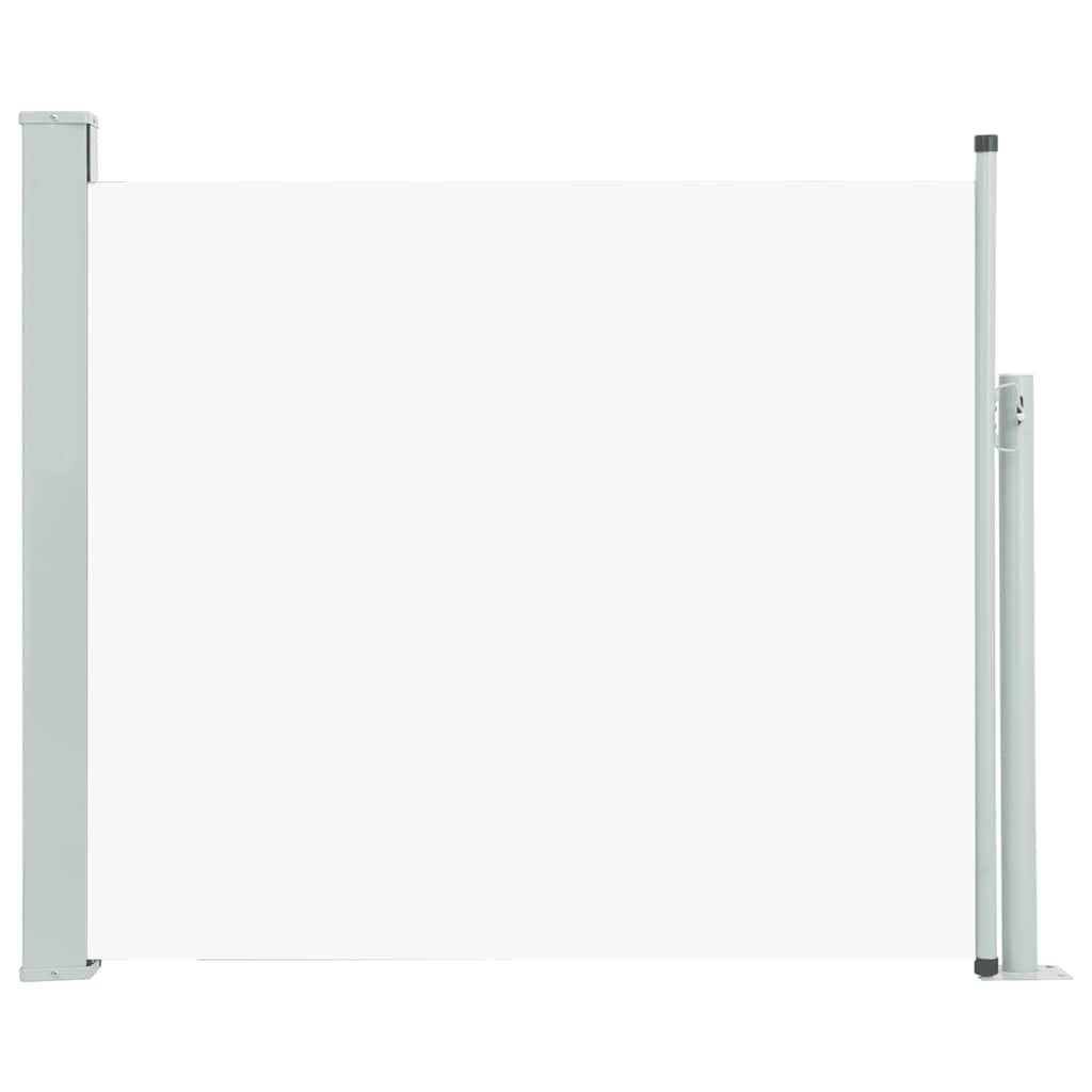 vidaXL Retractable Side Awning for Patio, Terrace, Balcony - Durable Privacy Screen, UV & Tear- Polyester, Easy Assembly, Cream 
