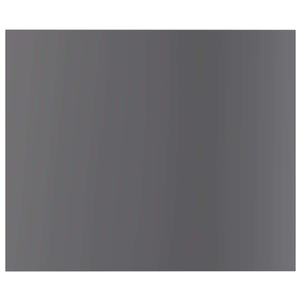 vidaXL Engineered Wood Bookshelf Boards - 8 Pack, High Gloss Gray, 23.6"x19.7"x0.6" - Modern Design, Easy to Clean, Versatile Use
