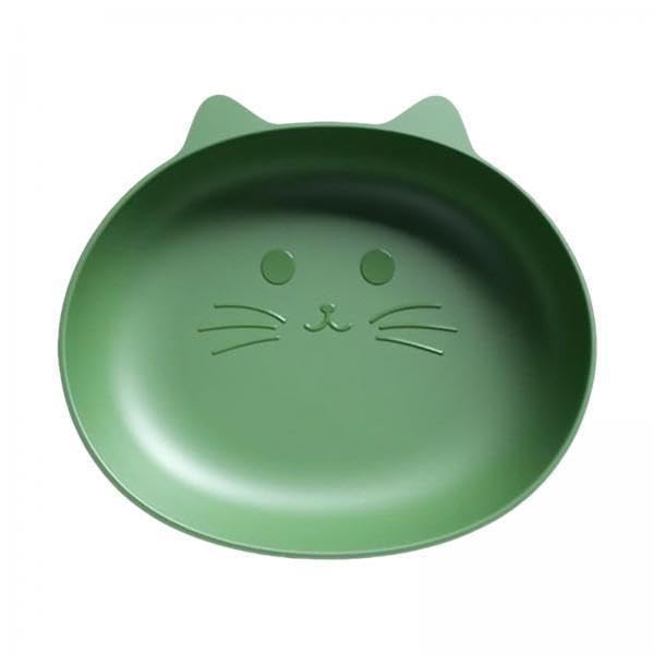 Jazzy Pearls 3Xdesktop Spit Bone Dish Garbage Dish Cake Organizer Serveware Home Tableware Green Cat Shape | 1 Spit Bone Dish(3