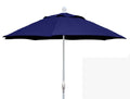 FiberBuilt Umbrellas Patio Umbrella, 7.5 Foot Navy Canopy and White Pole