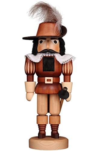 Alexander Taron Christian Ulbricht Nutcracker - Musketeer (Natural) - 14" H X 5.5" W X 5.75" D