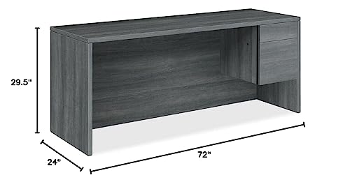 HON 10500 Series Right Credenza, Sterling Ash
