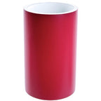 Gedy YU98-53 Yucca Tumbler, 1' L x 2.77' W, White, Ruby Red